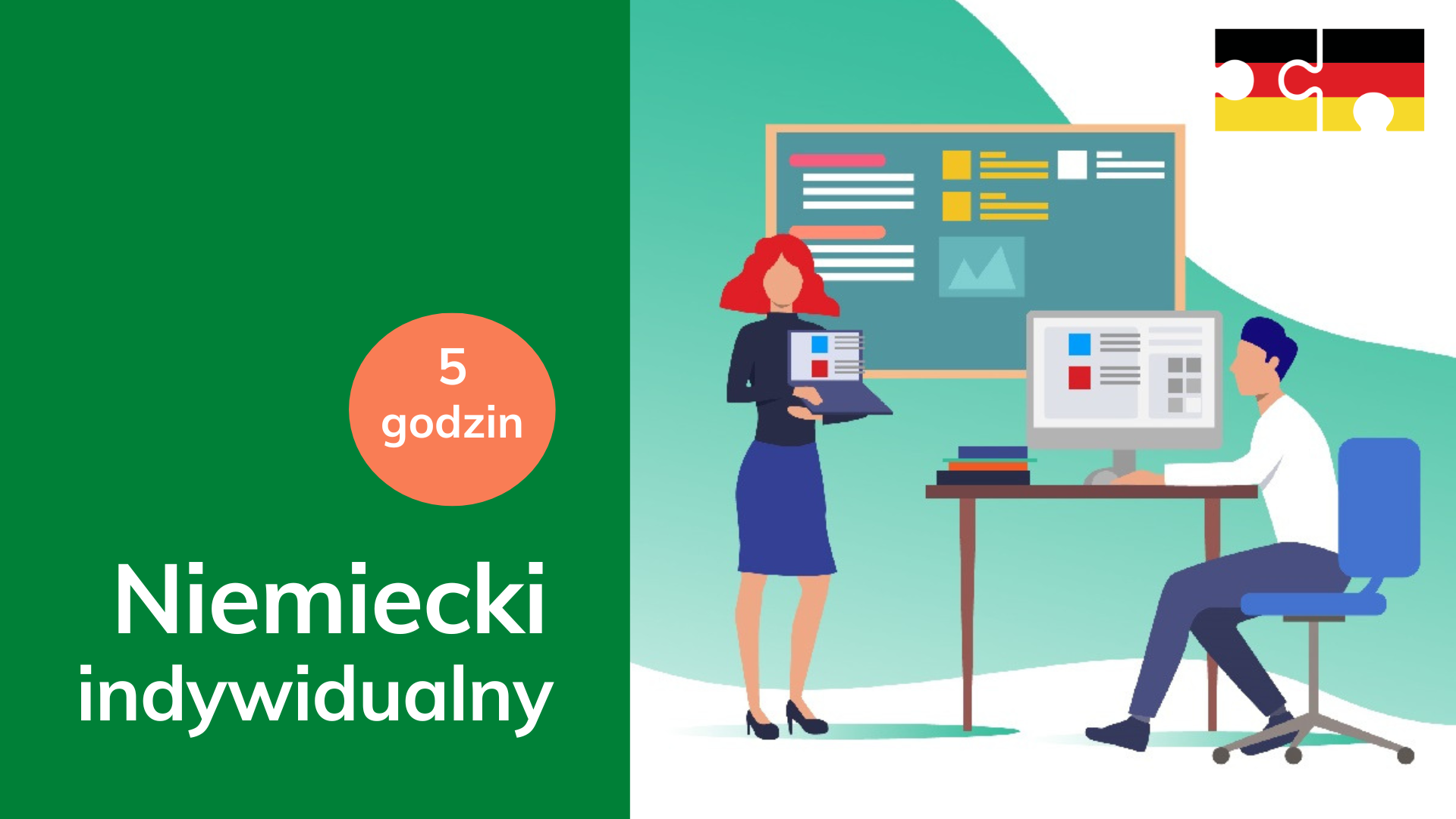 NIEMIECKI kurs indywidualny z lektorem-pakiet 5 godzin